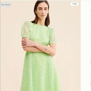 Free People Lace green dress small NWT